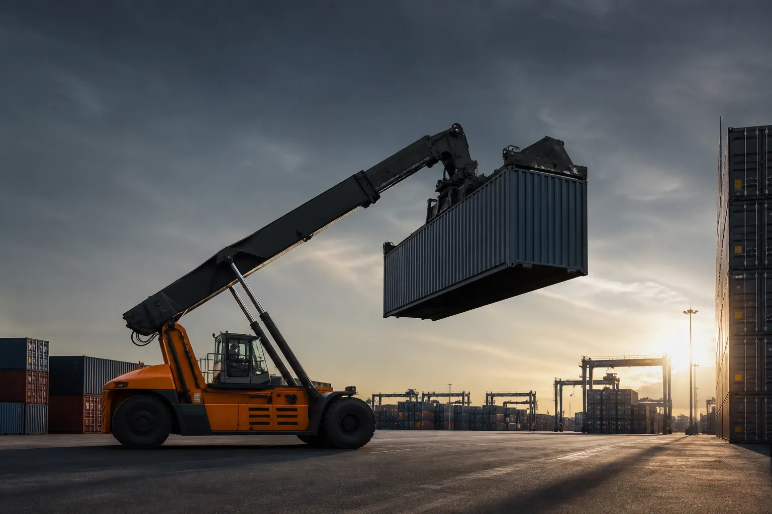 Handling equipment at container terminal